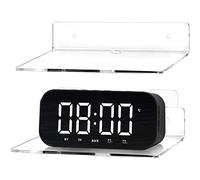 SIXRUN Mensole Sospese in Acrilico Display Durevole per L'home Office Set da 2 Pezzi Decorazioni Murali Trasparenti Camera da Letto Soggiorno Bagno; Materiale: Acrilico, Dimensioni: 23 * 9 * 6 cm;