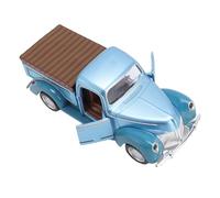 SIXRUN Meticoloso Modello di Camioncino Classico Vintage in Lega per Collezione Domestica per Bambini, Scala 1:32 (BLUE)