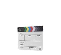 SIXRUN Mini Ciak, Pellicola Acrilica Cancellabile a Secco con Pennarello e Gomma per Scene di Film e Produzione Cinematografica (#2)
