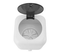 SIXRUN Mini Lavatrice Portatile per Biancheria Intima, Carica Dall'alto, Ricaricabile Tramite USB, 5 Litri, Display Digitale per Viaggi, Dormitori, Hotel (WHITE)