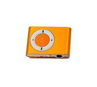 SIXRUN Mini Lettore MP3 USB Portatile, Design Compatto in Metallo, Lettore Musicale Impermeabile con Slot per Schede TF per Sport e Viaggi (ORANGE)