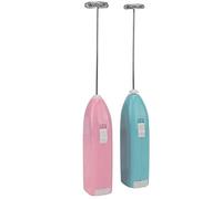 SIXRUN Mini Miscelatore Manuale Agitatore Elettrico Ad Alta velocità con Motore Veloce per Pittura Ad Acquerello, Agitazione per Bevande, 2 Pezzi in Acciaio Inossidabile