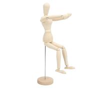 SIXRUN Mini Modello Articolato di Manichino in Legno da 16" per Disegno e Decorazione, Giocattolo Flessibile per Schizzi per Decorazioni Domestiche o Modelli di Artisti