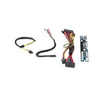 SIXRUN Modulo di Alimentazione Scheda di Potenza ATX con Condensatore Solido Industriale da 300 W 12 V CC con Protezione da Sovracorrente Cavo da 24 Pin per Sistemi POS HTPC Mini ITX 1U