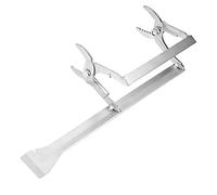 SIXRUN Morsetto a Clamp/Holder per Telaio per Api Resistente in Acciaio Inossidabile per Un Facile Strumento di Sollevamento Dell'alveare per Apicoltura, 10,6x3,7 Pollici, Argento, 1 X Clamp/Holder