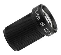 SIXRUN Obiettivo per Telecamera CCTV con Lunghezza Focale di 25 Mm per | Obiettivo per Visione Notturna 5 MP, Formato Immagine 1/2, Compatibile con le Telecamere IP Firefly