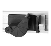 SIXRUN Organizer Porta Scopa da Parete per Uso Domestico, Materiale Alluminio e ABS, 3 Posizioni 4 Ganci, Ideale per Tenere in Ordine gli Oggetti di Casa (#2)