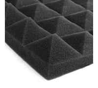 SIXRUN Pannelli Piramidali in Schiuma Acustica Ideali per il Trattamento del Suono Localizzato Sulle Pareti con un Bell'aspetto, Smorzamento del Suono per Casa, Ufficio, Sale KTV, 12 Pezzi 30 * 30 *