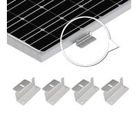 SIXRUN Pannello Solare Z BRASSET SET di Supporti di Montaggio in Lega di Alluminio Sostenibile, Facile Installazione per VR, Rimorchi, Barche