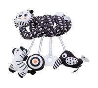 SIXRUN Peluche a Spirale e Leone da Appendere per Culla, Giocattolo di attività Morbido Premium per Seggiolino Auto, Passeggino, Promuove la Coordinazione Occhio-mano