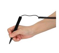SIXRUN Penna Stilo Resistente Penna Touch Nera Ad Alta sensibilità per Dispositivi Touch Screen Filo a Molla da 70 Cm Materiale Plastico