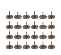 SIXRUN Perno Decorativo in Ferro Bronzo Ciano a Testa Piatta per Tappezzeria Preciso per Mobili, 100 Pezzi di Materiale Artistico (Diametro 11MM*lunghezza totale 11MM)