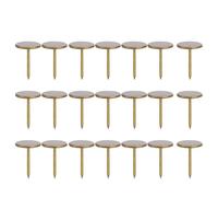 SIXRUN Perno Decorativo in Ferro Bronzo Ciano a Testa Piatta per Tappezzeria Preciso per Mobili, 100 Pezzi di Materiale Artistico (Diametro 14MM*lunghezza totale 20MM)