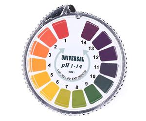 SIXRUN PH Test Strips PH Testing Paper Level Tester 0-14 Fast Accurate Results for Water Cosmetics Saliva Urine with Color Chart Easy to Read Lightweight Reel Design
