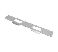 SIXRUN Piastra di Sicurezza per Porta in Acciaio di Alta qualità, Doppio Foro, per Maniglie delle Porte, Catenacci, Piastra di Riparazione Rinforzata da 5,5 a 6 Pollici, per Ufficio Domestico, in