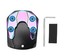 SIXRUN Piatta di Estensione del Commozione Motociclistico, Lega di Alluminio per Xmax 125 250 300 Supporto Laterale Ingranditi Supporto Stabile Sicuro (Burning Ti Color)