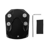 SIXRUN Piatta di Estensione del Commozione Motociclistico, Lega di Alluminio per Xmax 125 250 300 Supporto Laterale Ingranditi Supporto Stabile Sicuro (BLACK)