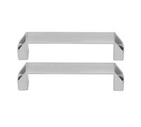 SIXRUN Porta Alleata in Alluminio Chiaro Tira la Maniglia Comoda per la Porta Dell'armadio 2 Pezzi (SILVER)
