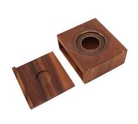 SIXRUN Portacandele in Noce, Supporto per Teiera e Tazza | Supporto per teiera, design aperto in due parti da 15x13x6 cm, riscaldamento delicato durante il servizio prolungato sul
