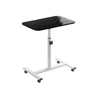 SIXRUN Posizione della Posizione del Laptop Mobile con Percorsi Mobili Design Stabile per Case, Uffici, Biblioteche (BLACK)
