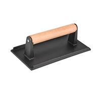 SIXRUN Pressa per Bistecca Macchina per Carne Resistente Cottura più Rapida, Manico in Legno per Bisteccherie, Ristoranti, Uso Domestico, 8,1 * 4,1 * 2,8 Pollici,