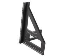SIXRUN Protettore Presso Carré Woodworking Square Sustainable Alluminio Strumento Doreat in Lega per L'ingegnere di Carpentero (BLACK)
