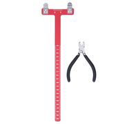 SIXRUN Punti di Incocco della Corda dell', Pinze per Incocco in Lega di Alluminio con Righello a T per Accessori per Tiro con l' con Ricurvo e Composto