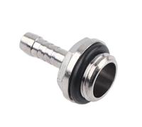 SIXRUN Raccordo a Innesto per Raffreddamento Ad Acqua per PC, Connettore in Acciaio Inossidabile per Tubo da 7,5 Mm con Guarnizione in Silicone Nascosta e Cromatura (6MM)