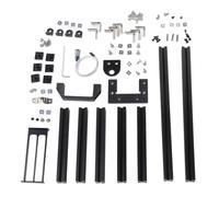 SIXRUN Rack per Scheda Madre Computer Fai-da-te, Chassis in Alluminio a Cielo Aperto, Design Verticale per Sistemi ITX con Efficiente Dissipazione del Calore