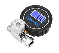 SIXRUN Regolatore Pneumatico della Pressione Dell'aria Manometro Digitale Regolabile 0-200 PSI per Pistola a Spruzzo da 1/4 Pollici Nero