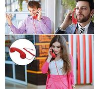 SIXRUN Retro 3.5mm Telefono a Cornetta, Mini Microfono Ricevitore per | Struttura in plastica ABS, lunghezza cavo 100 cm, funziona con , arredamento vintage per casa e ufficio