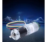 SIXRUN Riduttore di velocità del Motoriduttore CC in Metallo 12V con Encoder per Elettrodomestici Intelligenti, 330 Giri/min, Coppia 0,7 Kg.cm
