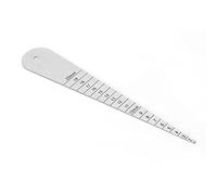 SIXRUN Righello per Flangia con Spessimetro Preciso in Acciaio Inossidabile Calibro per Flangia da 1/16-3/4 Pollici per Misurare lo Spazio tra le Rotaie Strumento di Misurazione dello Spessimetro in