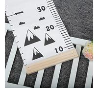 SIXRUN Righello per Misurare L'altezza del Bambino in Legno Righello per L'altezza da Appendere Alla Parete con Motivo a Cartoni Animati per la Decorazione Domestica per Bambini e Adulti Legno e (C)