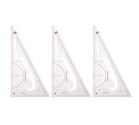 SIXRUN Righello Pieghevole per Indumenti da Cucito Strumento Pratico su Misura per Disegnare, Tagliare, Imporre | Curva di Misura per Indumenti Durevoli per Taglio Manuale, Modellistica | 3 Pezzi