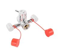 SIXRUN Robusto Kit Lavaocchi con Ugello Girevole Pratico Lavaocchi per Laboratori e Uffici Acciaio Inossidabile Ottone 1 Set Montato su Rubinetto