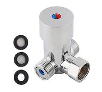 SIXRUN Rubinetto Termostatico con Miscelatore G1/2 per Rubinetteria Automatica con Corpo in Ottone, Regolazione della Temperatura e anti-ritorno.