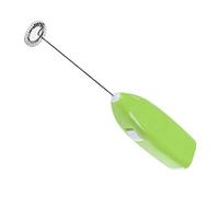 SIXRUN Sbattitore Elettrico Senza Fili Sbattitore per Uova Domestico Piccolo e Compatto Alimentato a Batteria per Hotel Domestici, Metallo Plastico 8,0 X 1,4 Pollici per caffè (GREEN)