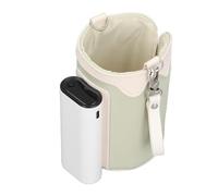 SIXRUN Scaldabiberon Portatile, Temperatura Regolabile, 21 Marce, Borsa Scaldalatte da Viaggio, Casa Ricaricabile, Hardware in Finta Pelle, Silicone, Piccolo e Leggero, Portatile, Adatto per (GREEN)