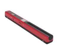 SIXRUN Scanner Portatile per Immagini a Mano, Scanner per Documenti A4 a 900 DPI Senza Driver Necessario con Scheda SD da 32 GB per Ufficio Domestico e Aziendale (rosso)