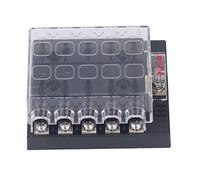 SIXRUN Scatola Fusibili 10 Vie, Supporto Impermeabile ABS