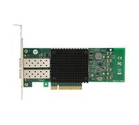 SIXRUN Scheda di Rete Server Dual Port SFP+, PCIEx8 10GbE | Chipset 82599ES, supporto 10GBase SR/LR, interfaccia multimediale in fibra ottica, pass through IPMI, avvio iSCSI PXE