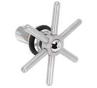 SIXRUN Sciacquatrice per Bicchieri, Lavatazze Automatica in Acciaio Inox con Uscita Multiangolo per Bar e Ristoranti