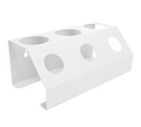 SIXRUN Scolabottiglie per Bibite con 3 Fori in Alluminio Resistente e Silicone per Domestica e Sala da Pranzo (Bianco tre fori)