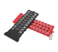 SIXRUN Segnapunti e Tabellone Segnapunti da a 18 Buche per la Pratica del - Materiale ABS Resistente, Dimensioni Compatte - Set di 2 Accessori e Rosso