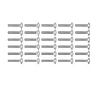 SIXRUN Set 30 Pezzi Viti M8 Acciaio Inox Filettatura Grossa Resistente