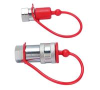 SIXRUN Set di Attacchi Rapidi Idraulici, Acciaio Temprato, Alta Pressione 4000 PSI, Trasferimento di Fluidi 12 GPM per Sistemi Idraulici