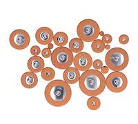 SIXRUN Set di Cuscinetti per Sassofono da 25 Guarnizioni per Risonatore in Pelle di Pecora di Alta qualità per la Riparazione delle Perdite D'aria della Buca Sonora (sassofono soprano)