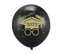 SIXRUN Set di Decorazioni per Feste di Laurea con 43 Pezzi tra Cui Bandiera e Palloncini in Lattice per le Celebrazioni della Classe 2022 (Set A: bandiera da tirare + 12 sospensioni a)