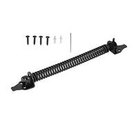 SIXRUN Set di Ferramenta per Porta a Tensione Affidabile con Molla a Chiusura Automatica Regolabile per Fattoria Domestica in Acciaio Al Carbonio 14,2 Pollici con 4 Viti per Recinzione da Giardino